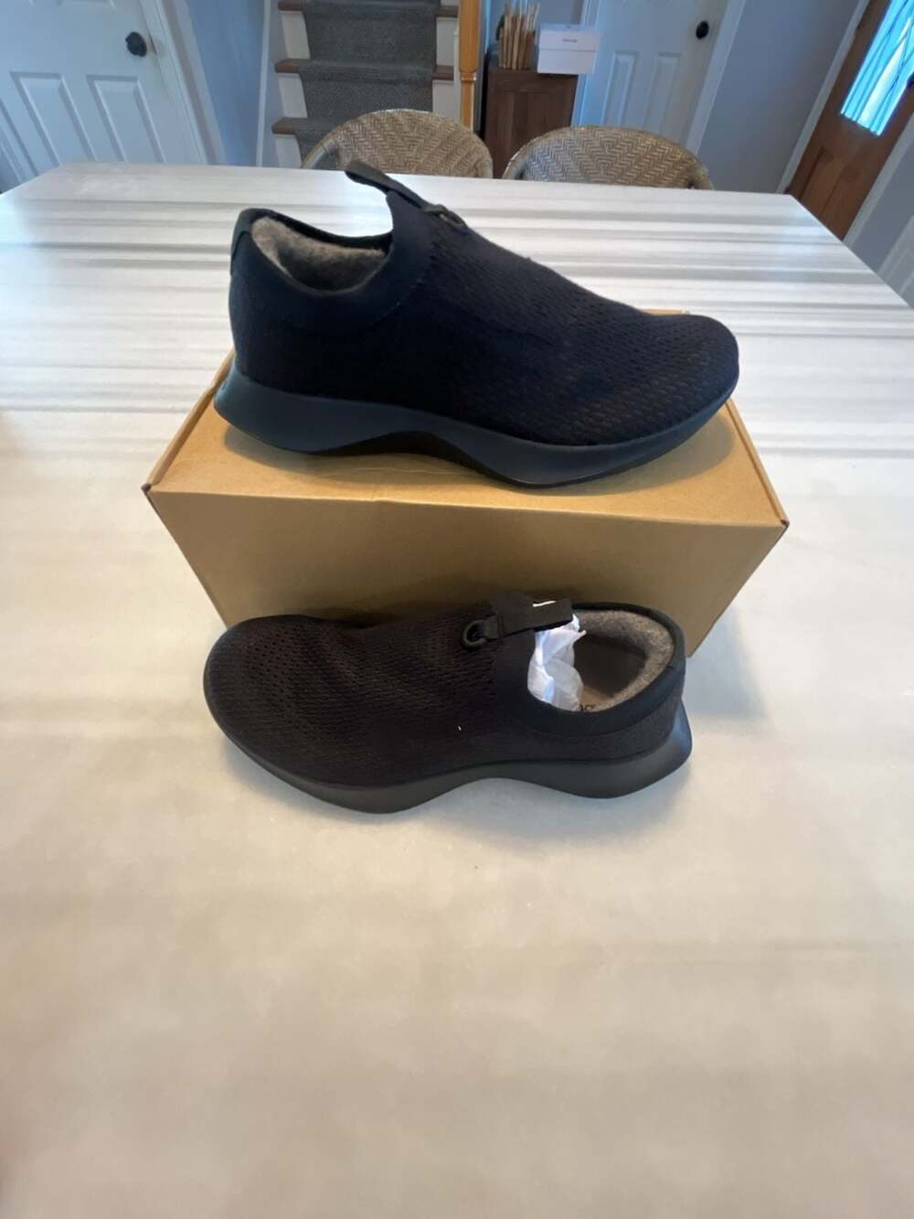 Allbirds Tree Dasher Relay Men’s Size 8 Black Laceless Sneakers